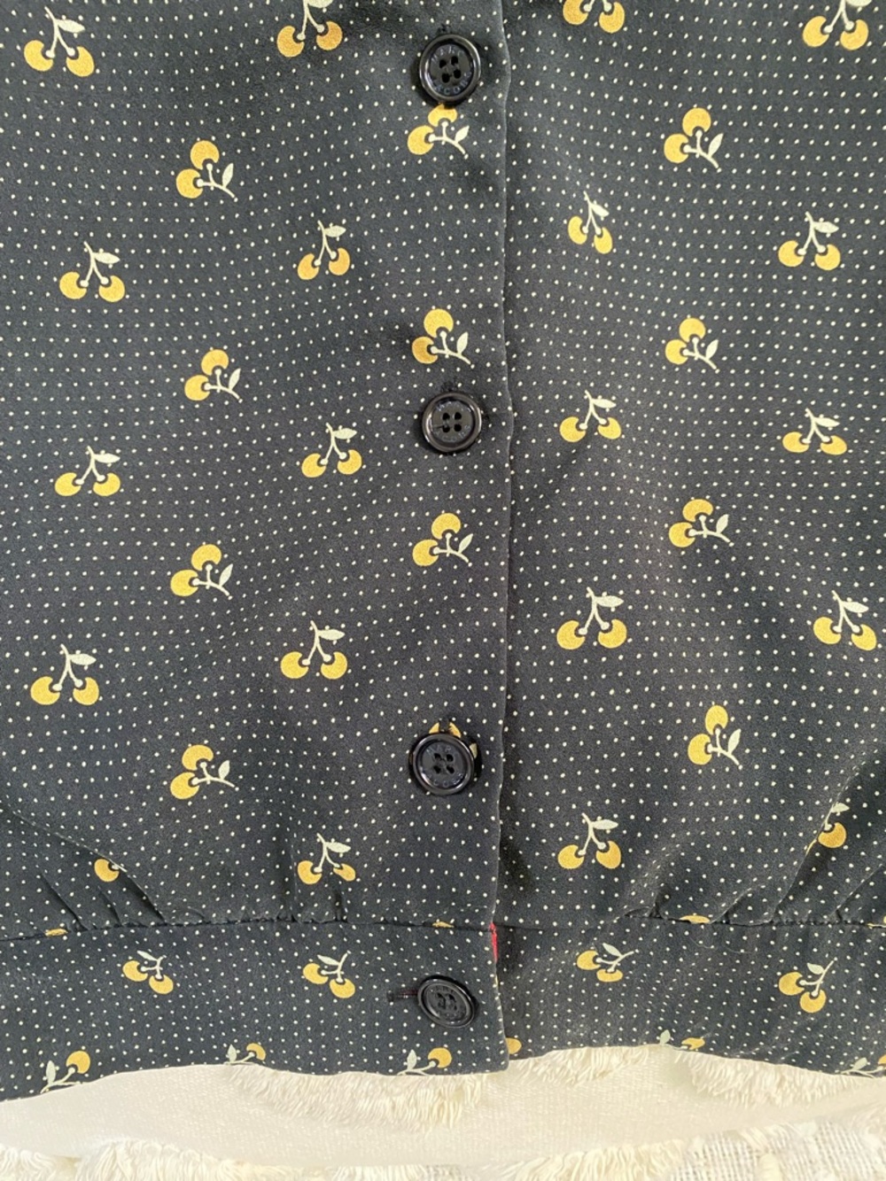 {Marc Jacobs} Silk Cherry Blouse - Picture 6 of 11